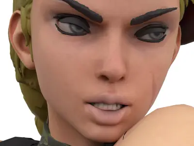 Cammy from Street Fighter 6 3D print model