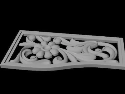 dekor ornate carved ornament 3D model