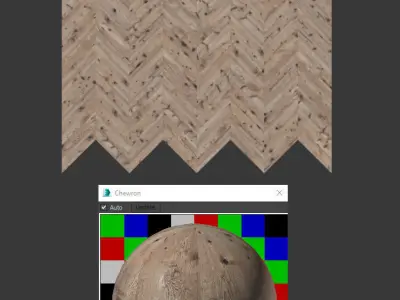 Parquet chevron classic with knots Low-poly 3D model