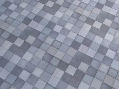  Checkered concrete tiles Texture