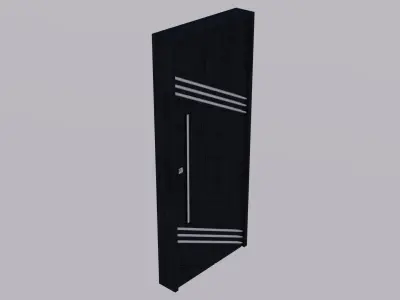 Exterior Door V4 100x230 Low-poly 3D model
