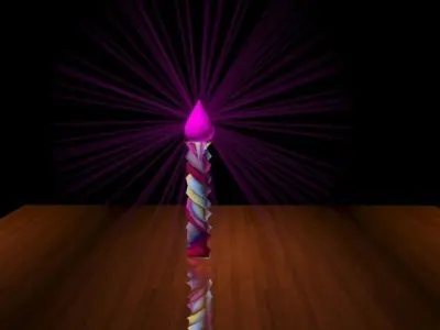 wedding candle Low-poly 3D model