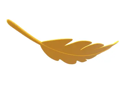 Leaves 012 Low-poly 3D model