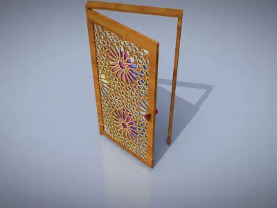 Arabesque Door Free 3D model