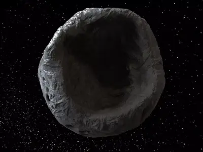 Detailed asteroid high-poly 3D model