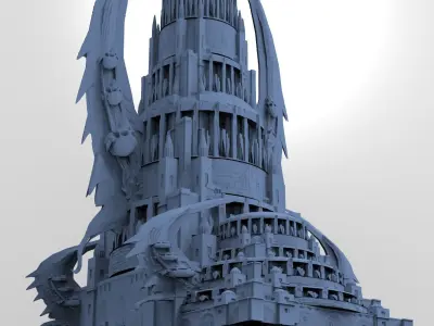 Necromancer Scull Domes 6  3D model