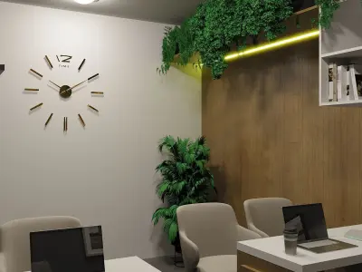 office interior Low-poly 3D model order