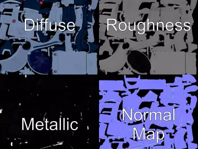 Galactic Explorer Astronaut model pack Low-poly 3D model