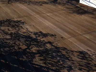 Scanned Seamless  Bankirai Wood Planks PBR Texture Texture