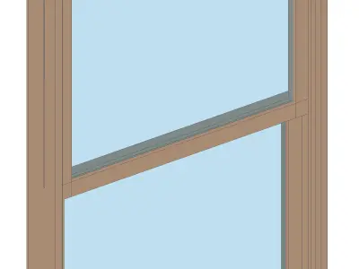 Brick header window 3D model