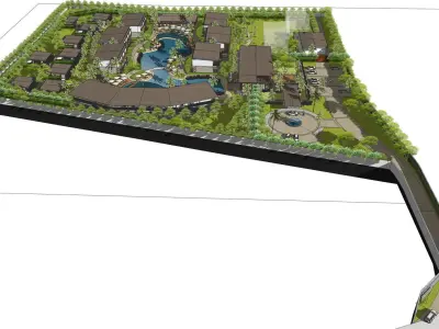 RESORT MASTER PLAN  3D model