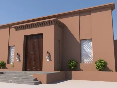 Traditional Moroccan Door Marrakech City  3D model