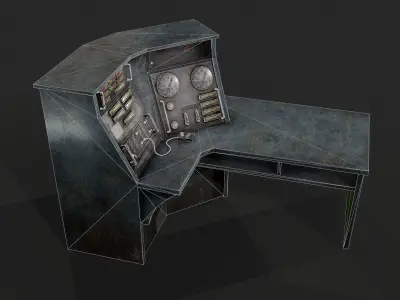 Electric Panel 2 Low-poly 3D model