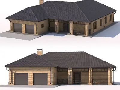 11 private houses 3D Model Pack