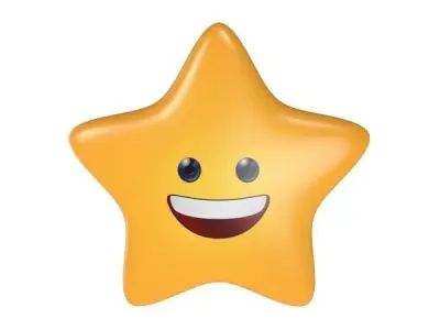 Star - Emoji Low-poly 3D model