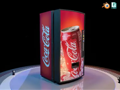 Vending Machine Low Poly Game Ready Low-poly 3D model