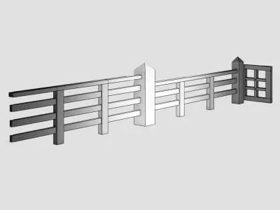 Fence 10 3D model