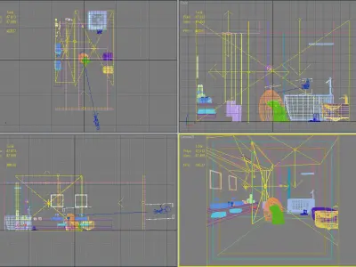 Bathroom Scene 01 Low-poly 3D model