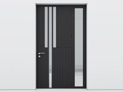 Aluminium door 188 3D model