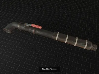 post-apocalyptic melee set 3D Model Pack