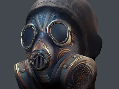 Helmet 3d model military combat Military Low-poly Low-poly 3D model