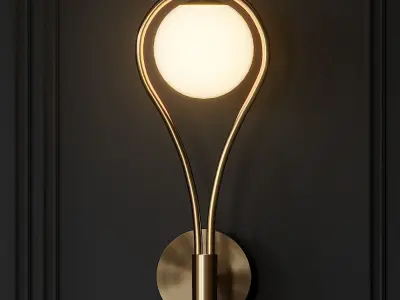 Metal Wall Sconce 3D model
