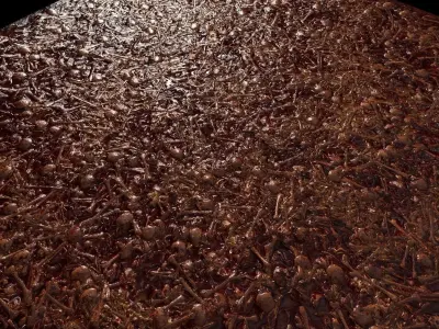 Massive Bones Floor Low-poly 3D model