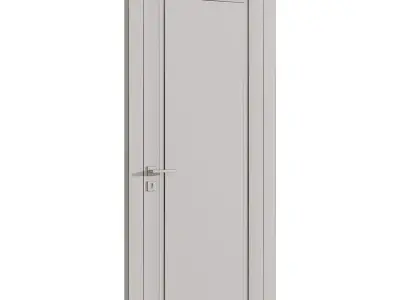Interior door 16 Low-poly 3D model