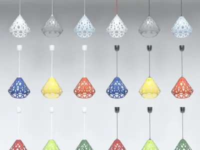 Pendant ZAHA LIGHT Free 3D model