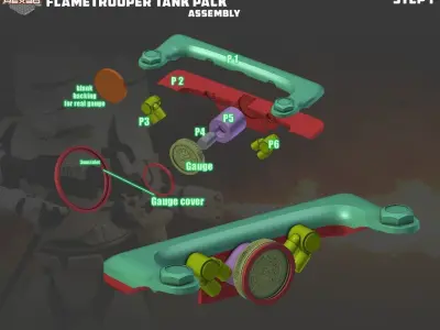 FlameTrooper TankPack 3D print model