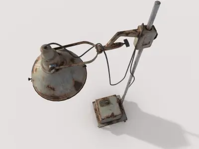 Abandoned Medical Floor Lamp 3D model