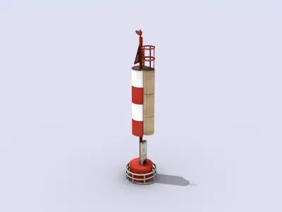 Big Port Light Low-poly 3D model