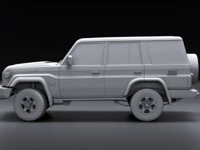  Toyota Land Cruiser J70 2025 No Textures 