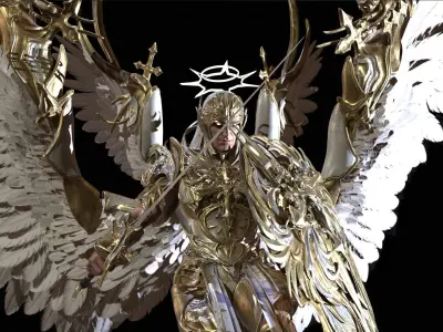 ArchAngel Low-poly 3D model