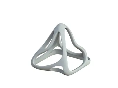 SciFi Cube Object No 59173 Low Poly Shape Low-poly 3D model