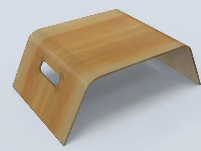 Bed Tray-Table Low-poly 3D model