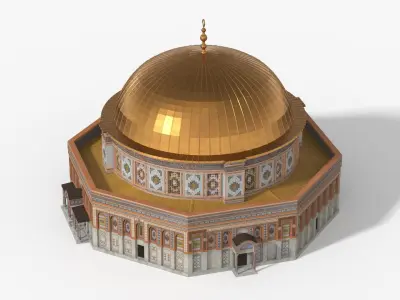  Hypostyle Friday Mosque Stone Facade Orange 