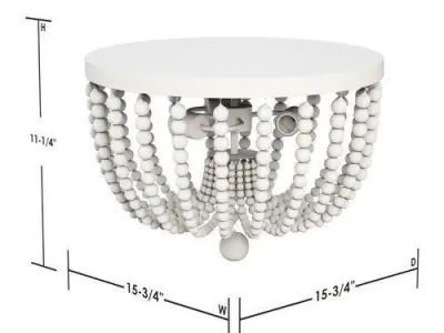 Calabasas Light Statement Geometric Flush Mount 3D model