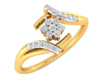 Women Ring Render 3dm STL MTL SLC JCD OBJ FBX Details 3D print model 71