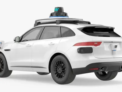  Autonomous Ride Hailing SUV White 