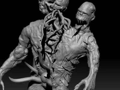 Callisto protocol Two headed brute 3D print model