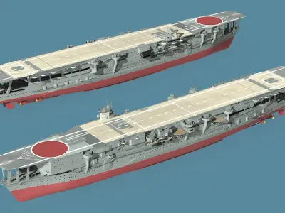  Japanese Aircraft Carrier Kaga 