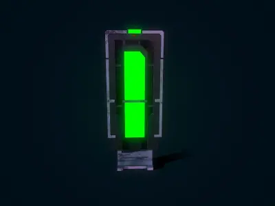 Sci Fi Scanner Low-poly 3D model