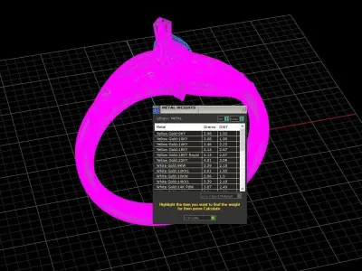 Engagement ring with marquise 3D print model