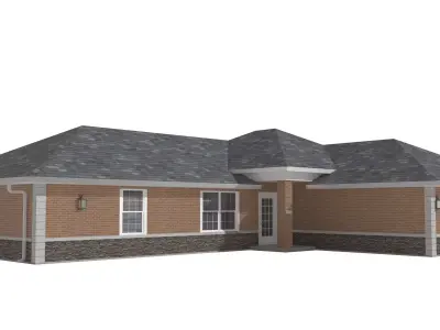 House-025 Low Poly 3D model