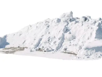 Snow wall Mountain  3D model