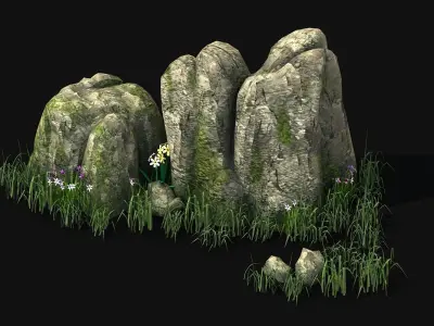 Explore the mountains - Rocks 03 3D model