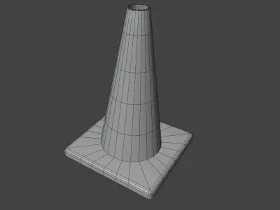 Low Poly Traffic Cone Low-poly 3D model