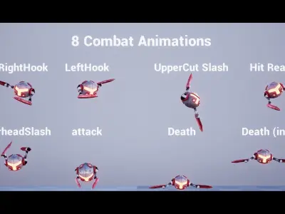 Drone Pack 1 - Full Metal Mega Series Low-poly 3D model