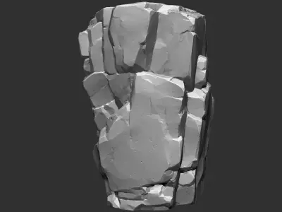 3D Mountain rock Zbrush sculpt 3D model